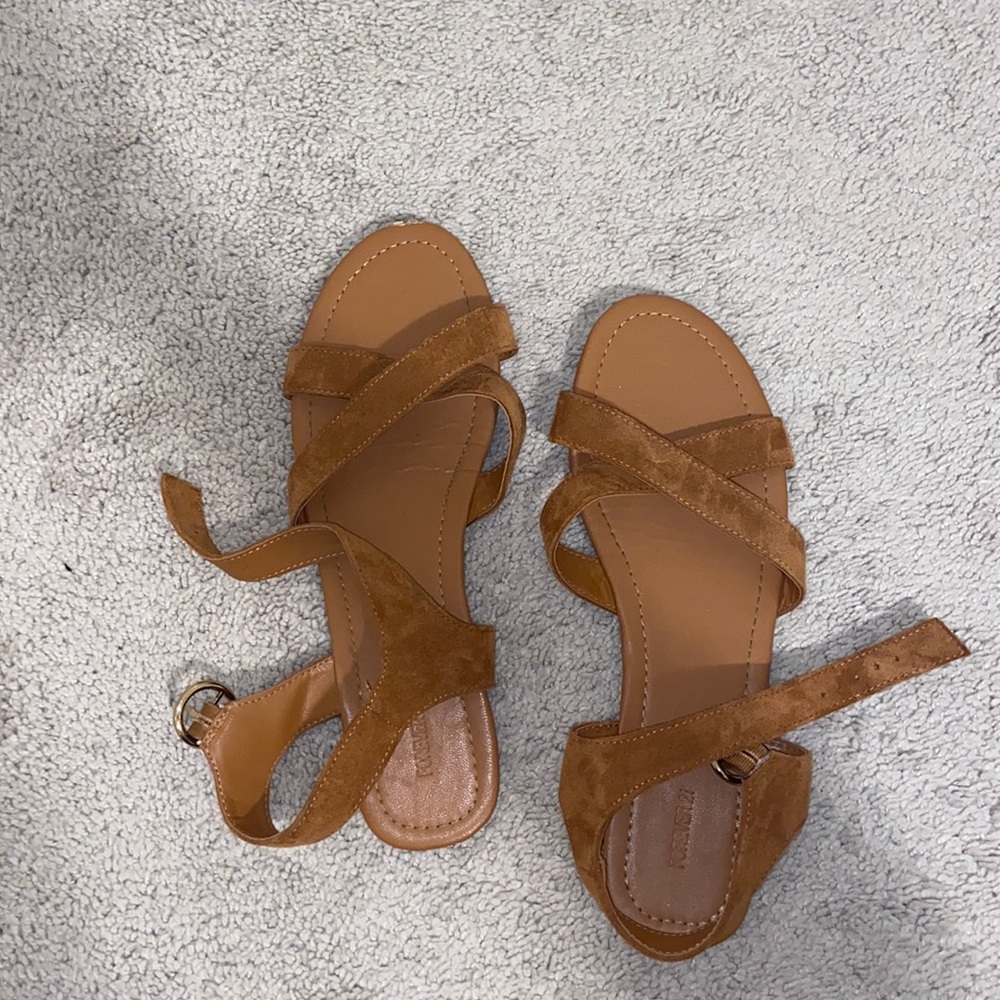Tan brown sandals